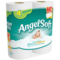 
              Angel Soft Toilet Paper, 4 Regular Rolls, Bath Tissue
            