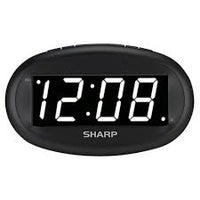 Sharp Large Display Digital Alarm Clock (Please be advised that sets may be missing pieces or otherwise incomplete.)