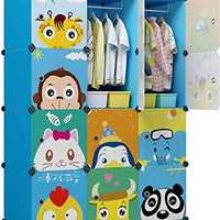 KOUSI Portable Clothes Closet Wardrobe Armoire Dresser Model 12-5-1