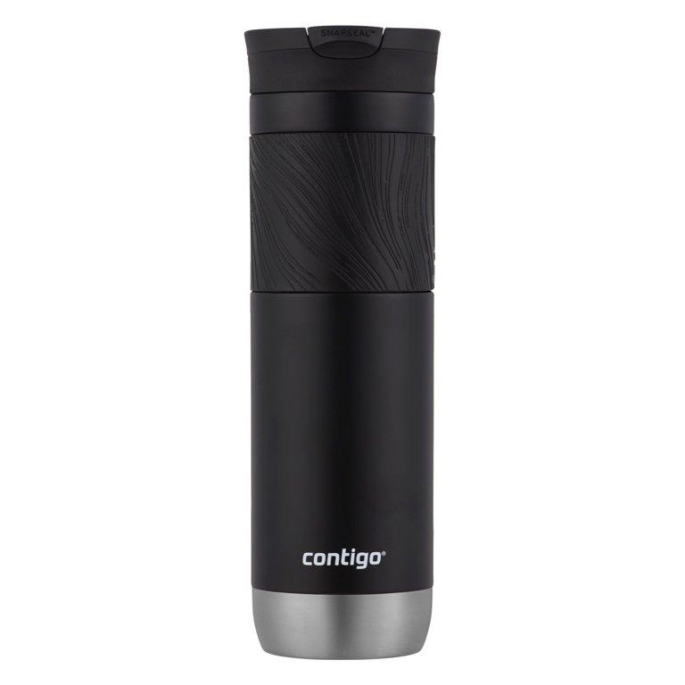 Contigo 24oz SnapSeal Insulated Stainless Steel Travel Mug, Black Licorice