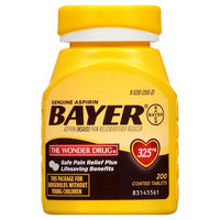 
              Bayer Genuine 325mg Analgésique et réducteur de fièvre - Aspirine (AINS) DLC: JUL24
            