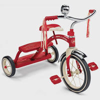 
              Radio Flyer, tricycle à deux ponts rouge classique, roue avant de 12 po, rouge. MOUA
            