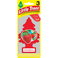 
              Little Trees Air Fresheners Strawberry Fragrance Paquet de 3 MCI
            