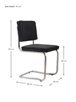 
              Chaise cantilever noire Ridge Kink Chair
            