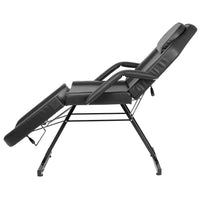 Adjustable Beauty Salon SPA Massage Bed Tattoo Chair with Stool Black by Mgaxyff