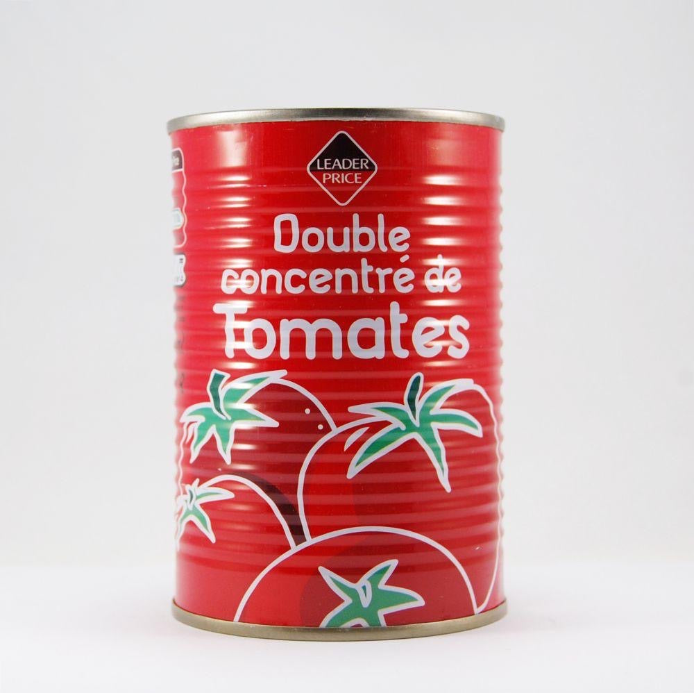 Double concentré de tomates à base de tomates fraîches - Leader Price - 440 g DLC: 16/AVR/2021