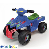 
              Quad Racy PyMasks, Un siège, accélérateur de pédale et frein moteur; Vitesse maximale 2 km / h Y compris la batterie et le chargeur. Service clientèle Quad Racy PjMasks 6V, accélérateur à pédale, frein moteur, vitesse maximale 2 Km / h. Batterie
            