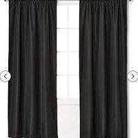 84" X 42" Braxton Thermaback Blackout Window Curtain Panel Black - Eclipse