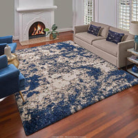 
              Thomasville Bali luxury shag rugs 7ft 10in x 10 ft Garda blue gray 238cm x 304cm
            