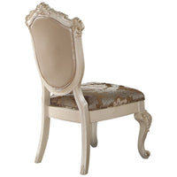 
              Dining Chair Rose Gold PU & Pearl White
            