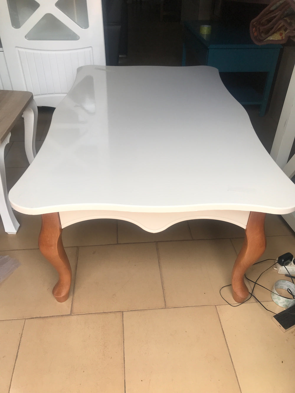 Table Basse pied Maron