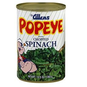 Popeye Chopped Spinich 13.5Oz/383g 01-APR23. MOUA