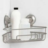 Wire Corner Suction Basket Matte Satin - Made By Design