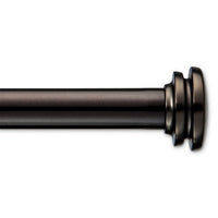 
              28"- 48" Cafe Rod Endcap Black - Room Essentialsa
            