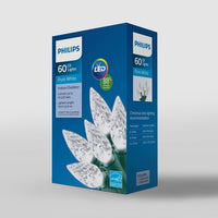 Philips 60ct Christmas LED C7 Faceted String Lights Pure White MCI