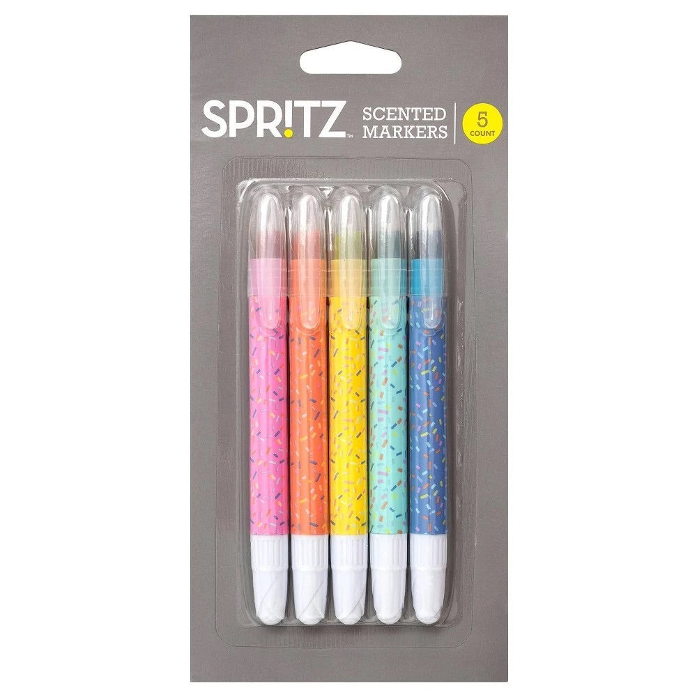 5ct Scented Markers - Spritz, Multi-Colored