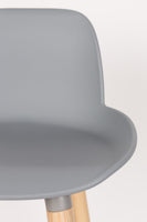 
              Tabouret de bar en polypropylène gris clair 1pk
            