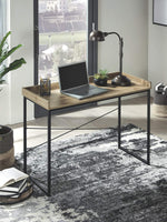
              Industrial Home Office Computer Desk with Bookshelves
            