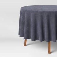 120" x 60" Cotton Chambray Tablecloth Blue - Thresholdâ„¢