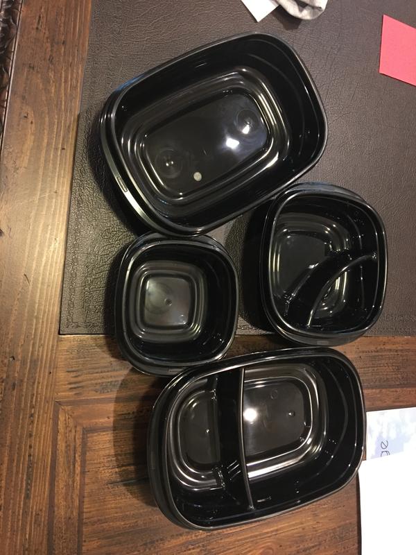 Rubbermaid TakeAlongs Divided Food Storage Containers 2 pièces