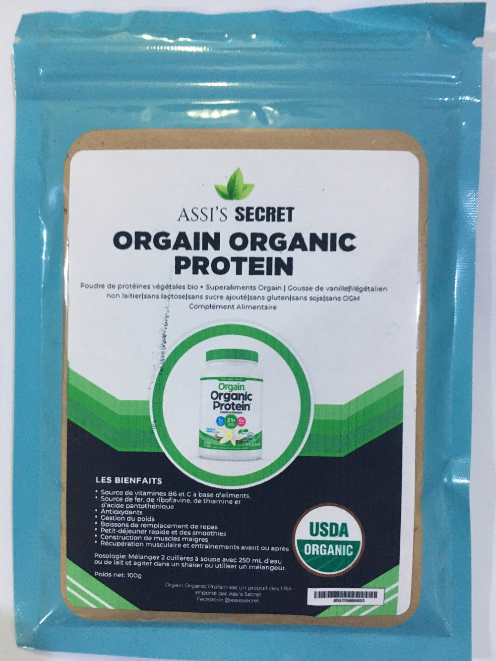 Assi’s Secret Organic Protein 50g. MOUA