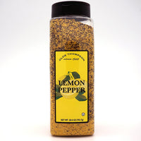 Lemon Pepper Seasoning - Olde Thompson - Seasoning for seafood, chicken, steaks, potatoes, and vegetables DLC: 01/2023 MCI