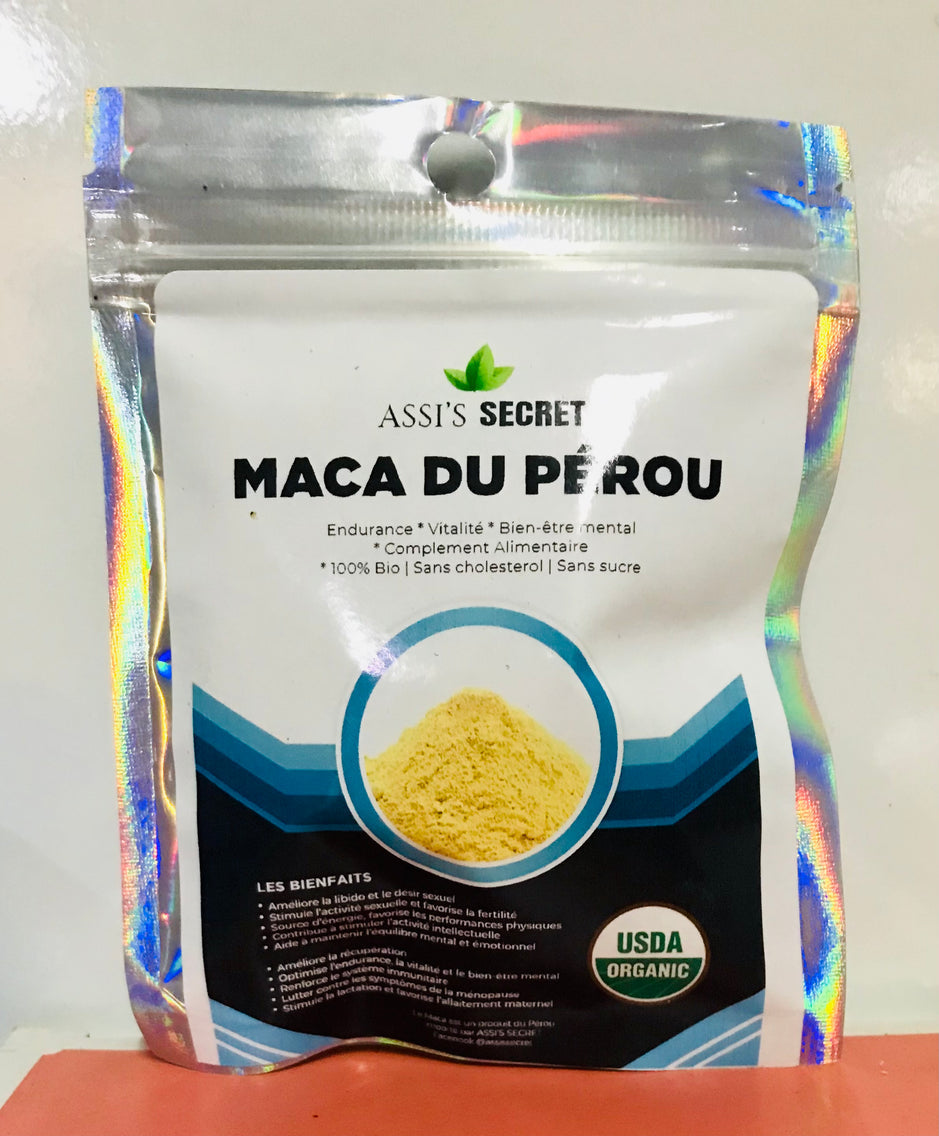 100% Maca du Pérou Complément Alimentaire 100% Bio en Poudre 30g