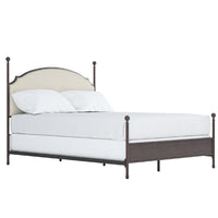 3 places Swindon Cream Curved Top Poster Bed, King