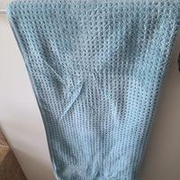 Hotel Style Turkish Cotton Textured Bath Towel Collection, Bath Towel, Teal - 1