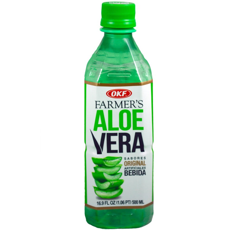 OKF Farmers Aloe Drink, Original, 16.9 Fl Oz EXP:22/AUG/21