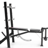 Banc et support d'entraînement olympique Weider Exercise Gym avec développeur de jambes intégré MCI