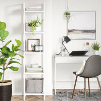 
              72" Loring Narrow Bookcase White - Project 62a
            