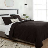 
              King Micro Texture Duvet Cover & Sham Set Black - Project 62™ + Nate Berkus™
            