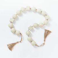 
              50" Ceramic Bead Garland Gray - Thresholda designed with Studio McGee
            