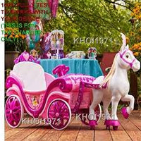 
              Disney Princess Royal Horse and Carriage Girls 6V Ride-On Toy
            