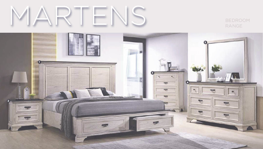 KING Size Bed, Dresser , Nightstand, Chest & Mirror