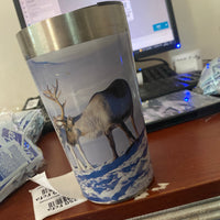 Scène de cerf 30 oz Tumbler en acier inoxydable