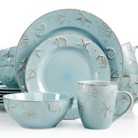 Thomson Pottery Cape Cod 12 Piece Dinnerware S Blue