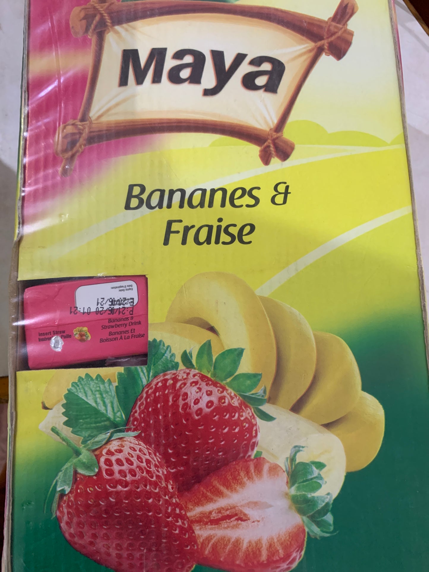 Maya Bananes & Fraise 125mL DLC: 09-JUIN24