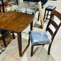Dining Table With 2 Chairs - Cappuccino,Silver Or Cherry