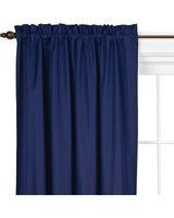 
              63" X 42" Braxton Thermaback Blackout Curtain Panel Blue - Eclipse
            