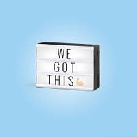 Mini LED Light Box White/Black - West & Arrow