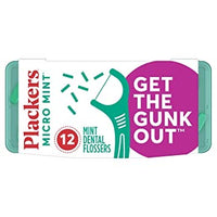Plackers Micro Mint Dental Flosses, 12 ct