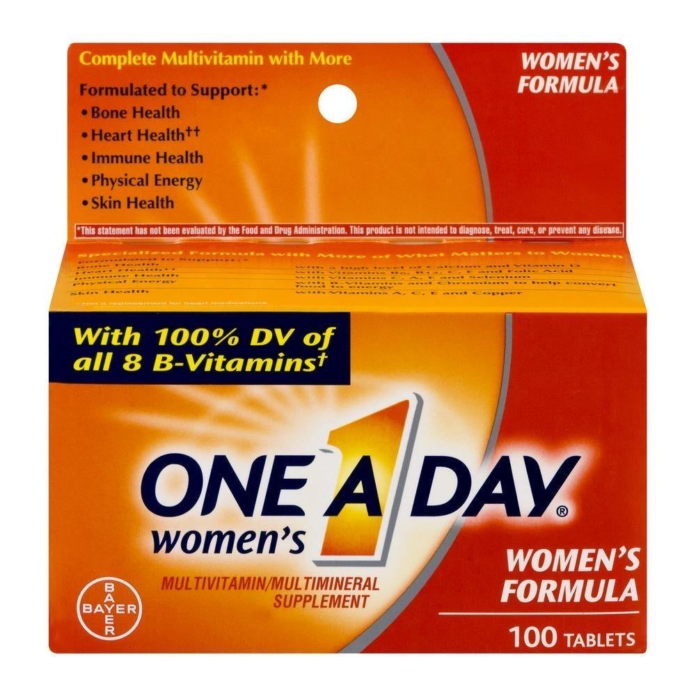 One A Day Women's Multivitamin/Multimineral Supplement Women's Formula Tablets - 100 CT DLC:Août/21