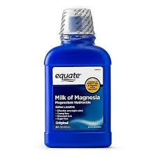 Equate Milk of Magnesia Saline Laxative, Original Flavor, 1200 mg, 26 fl oz+