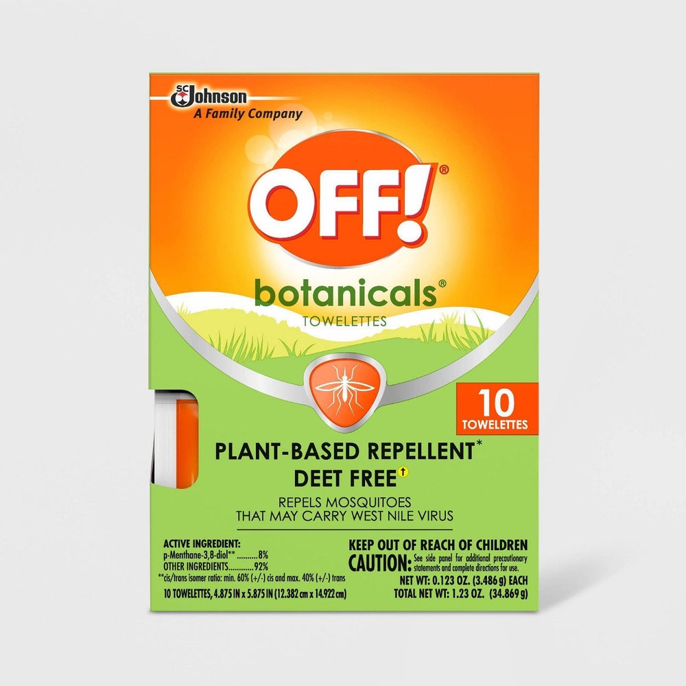 OFF! Botanicals Insect Repellent Towelettes - 10ct