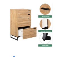 Devaise 4-Drawer Wood storage cabinet  New