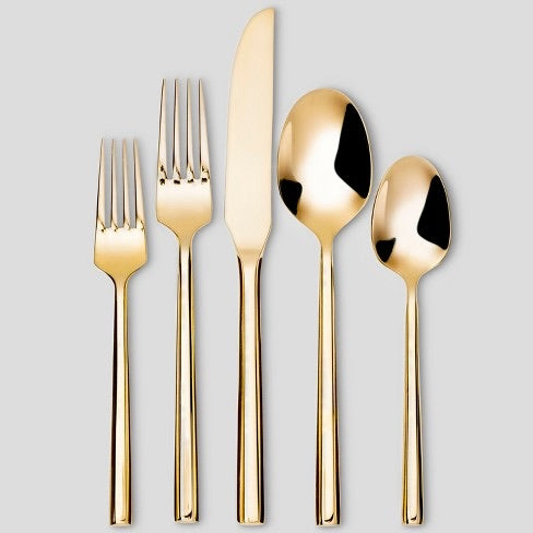 1 pc Stainless Steel Izon Mirror Flatware Set Gold - Project 62