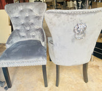 
              Dining Chairs - Black, Grey, Blue OR Pink - 2 Chairs  IN A Box
            
