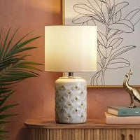 
              Diamond Cutout Table Lamp With Lit Base (Includes Light Bulb) - Opalhouse™
            